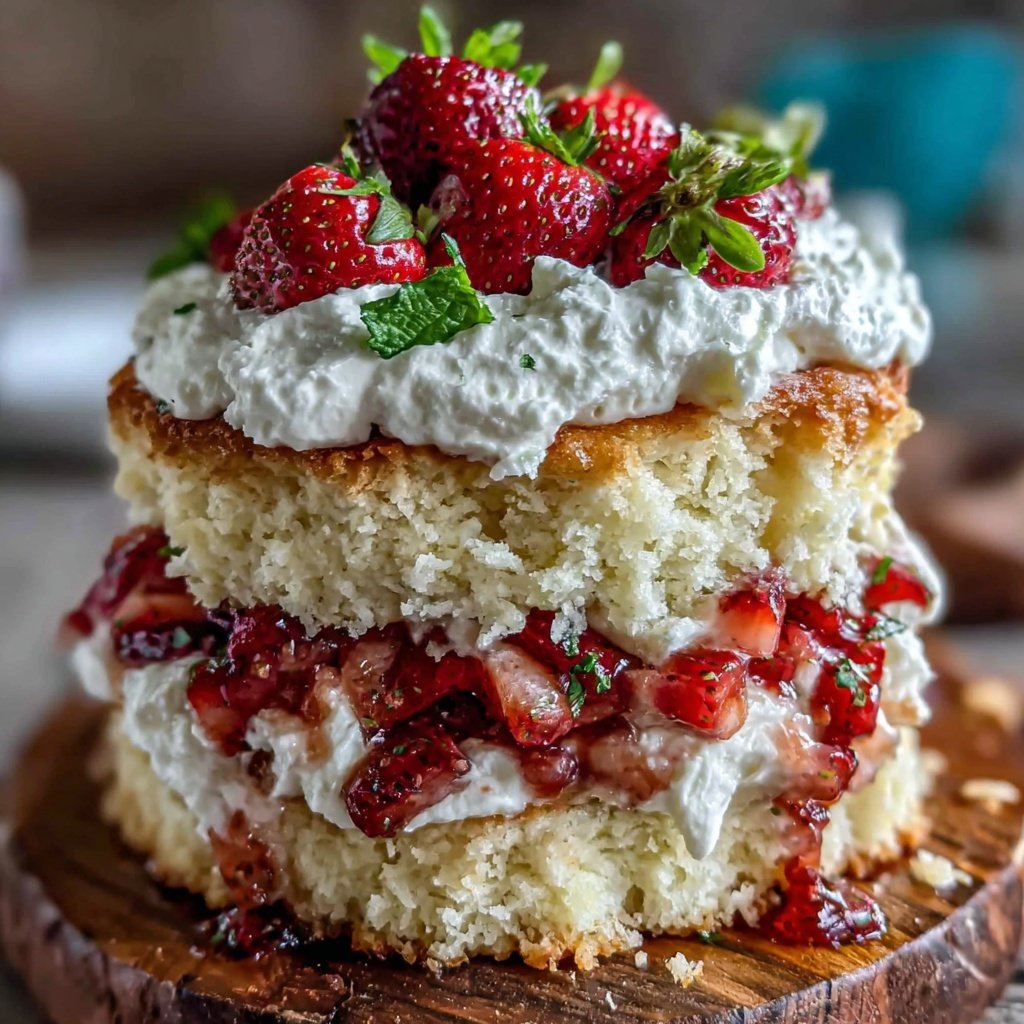 Classic Strawberry Shortcake With Vanilla Bean Cream