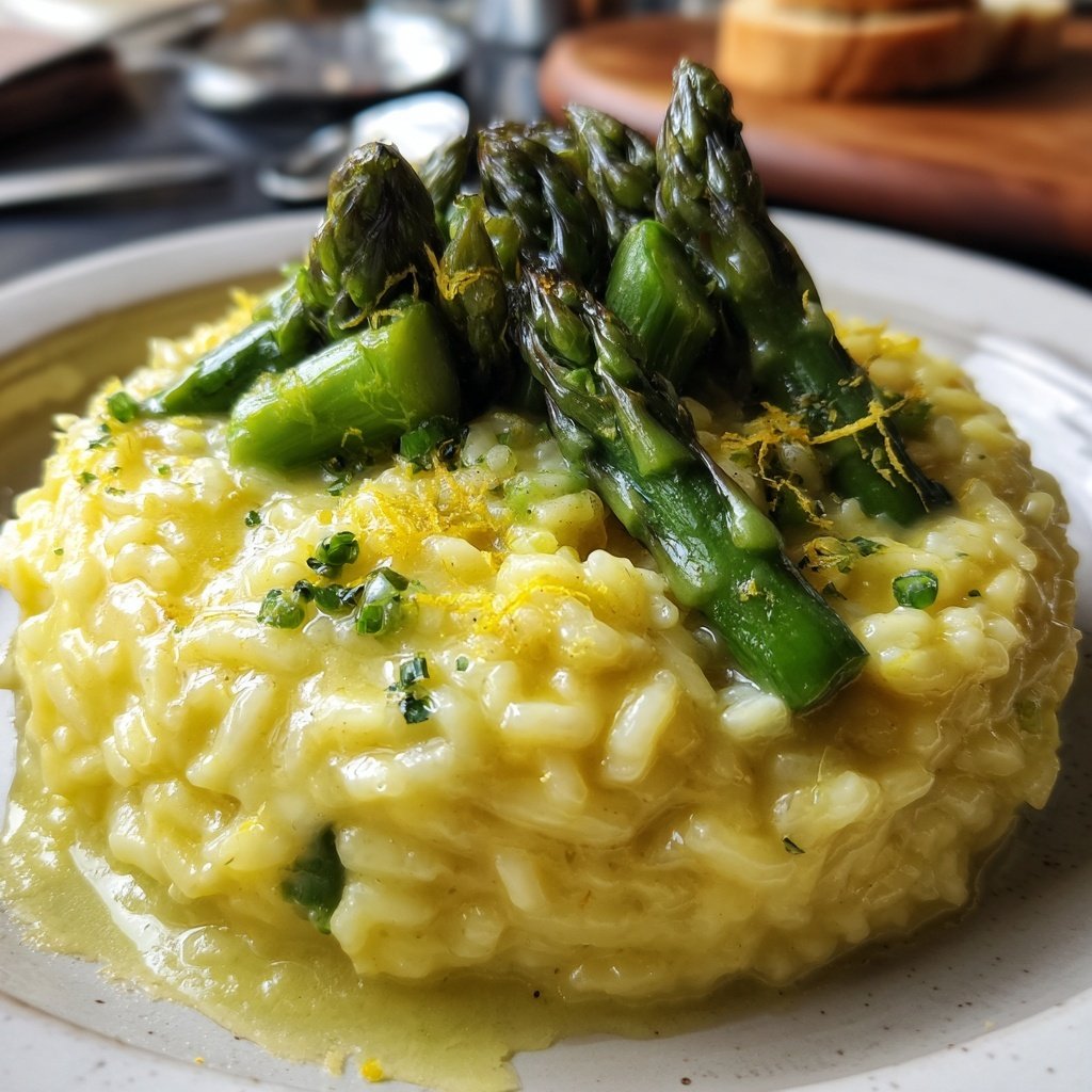 Romantic Asparagus Lemon Risotto