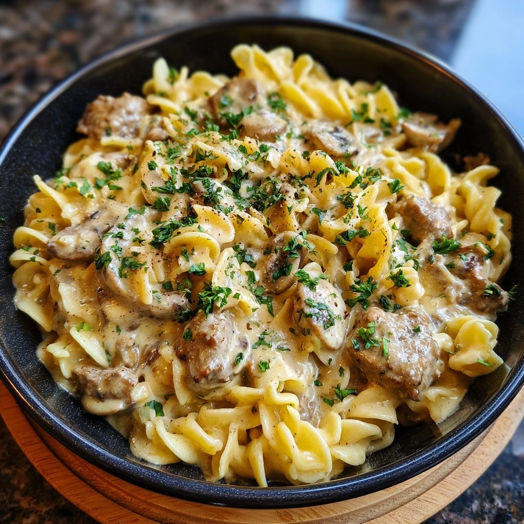 Ground Beef Stroganoff