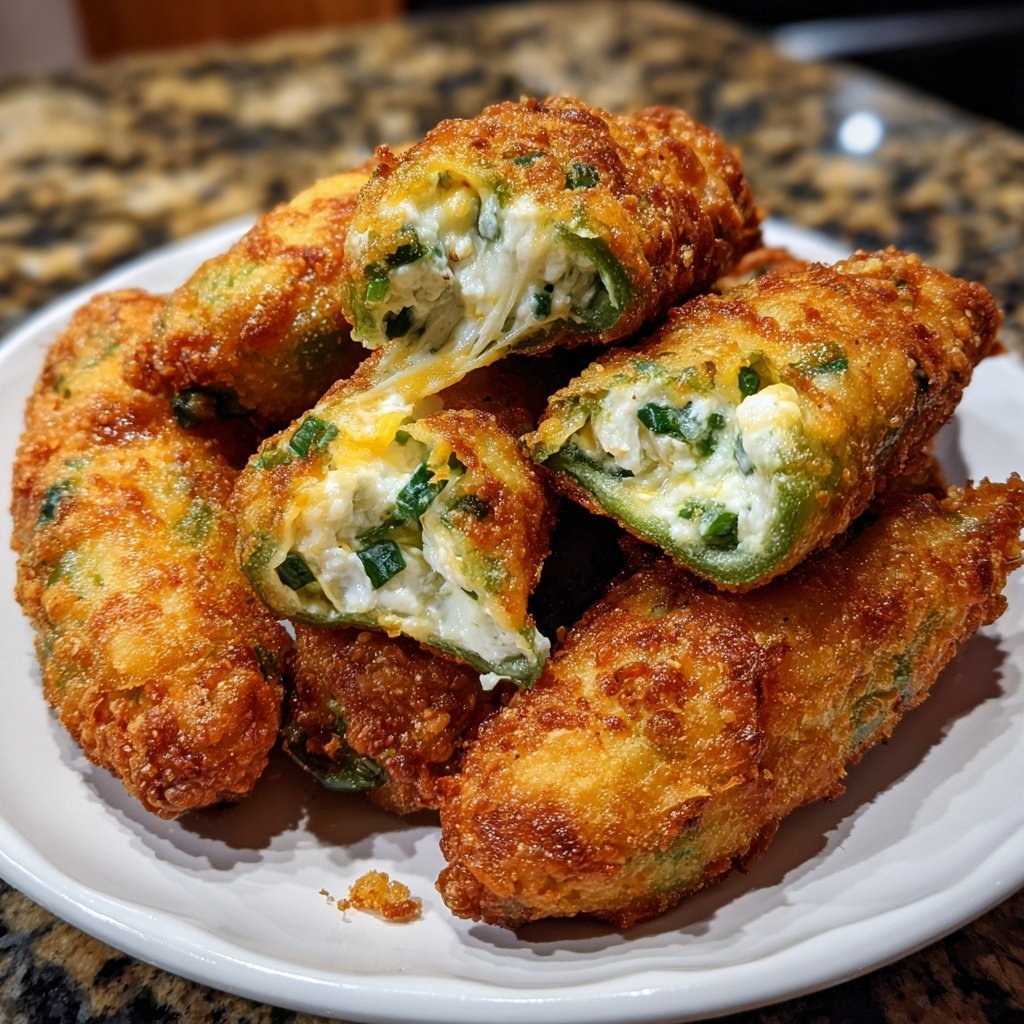 Jalapeno Poppers with Herb Yogurt Filling