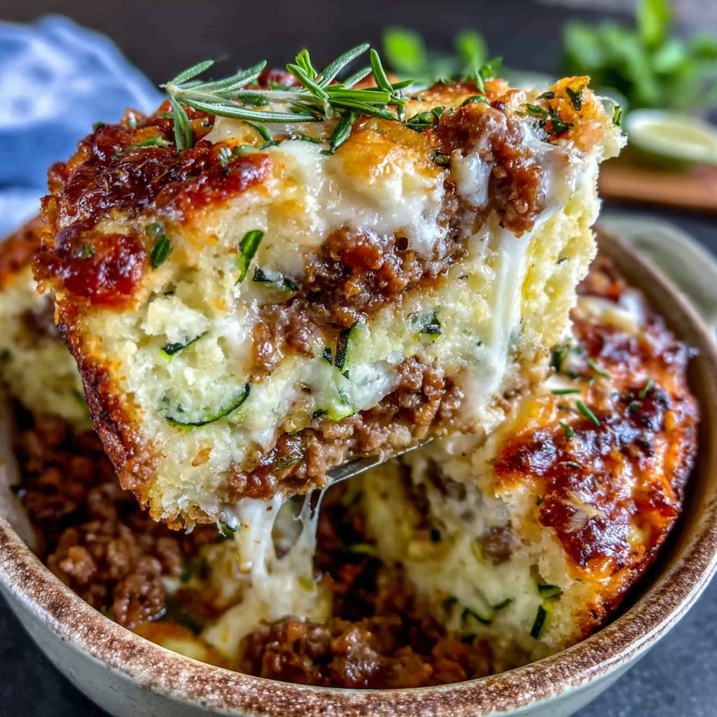 Hamburger Meat And Zucchini Casserole