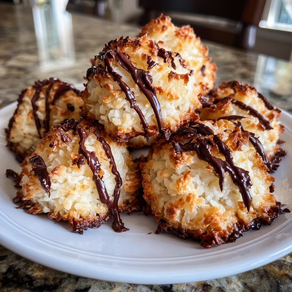 Chocolate Coconut Macaroons