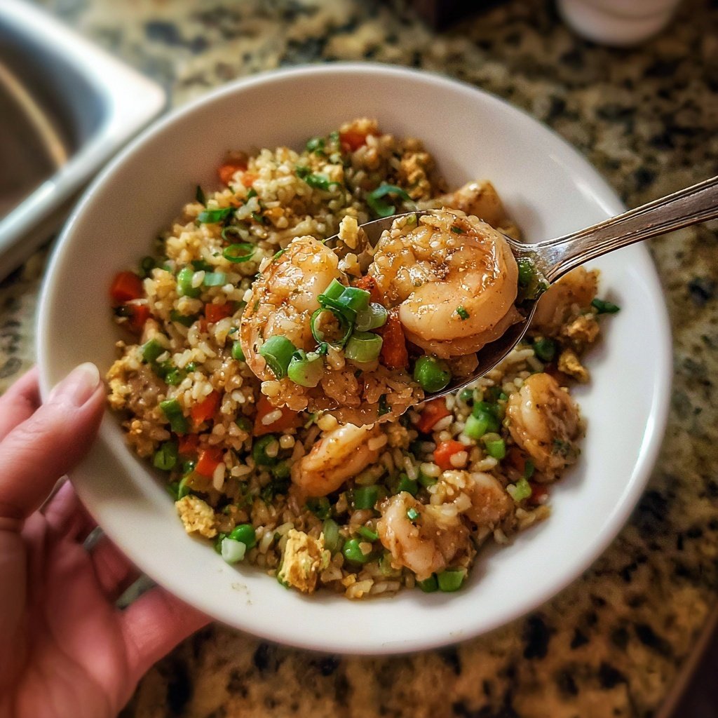 Easy Healthy Shrimp Fried Rice