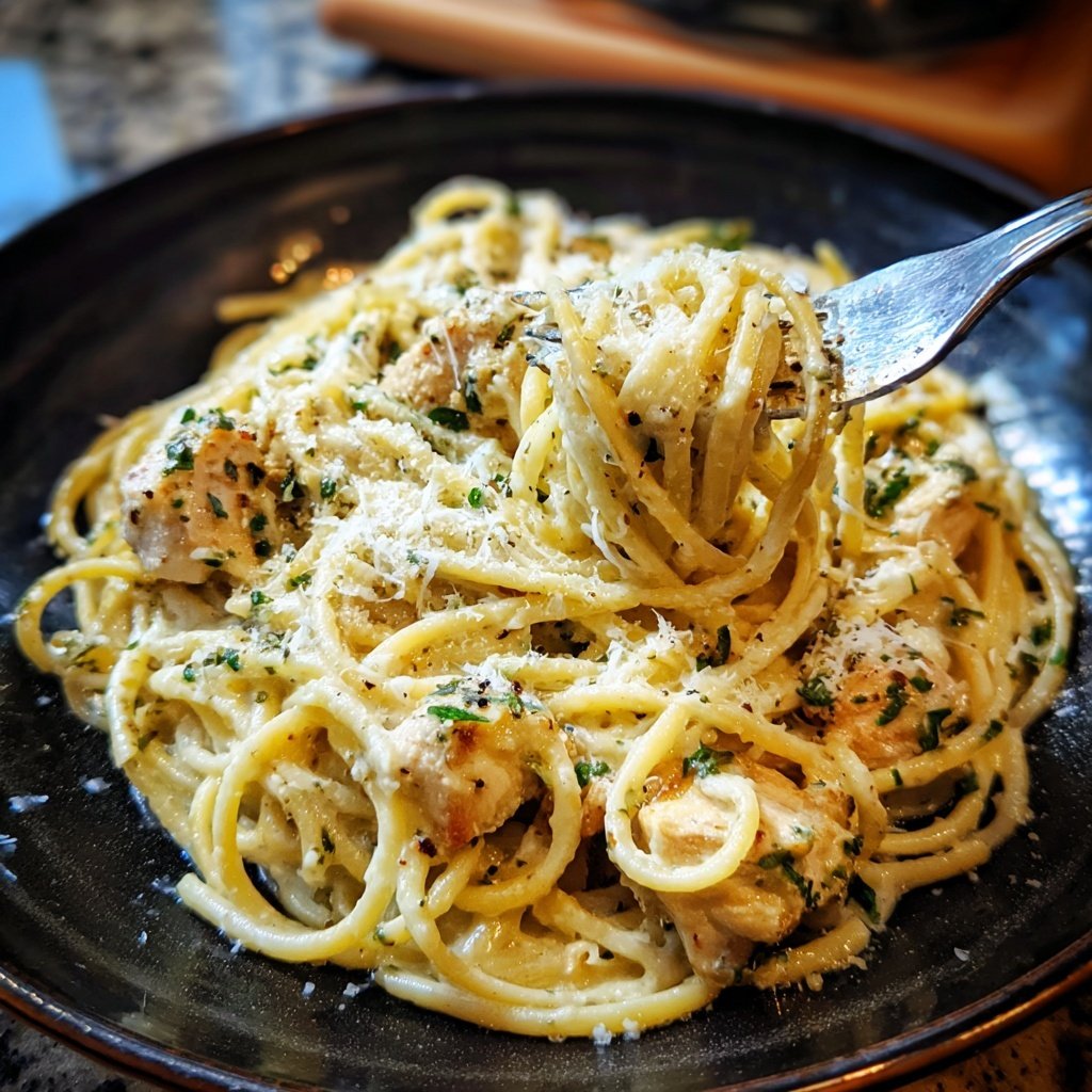 Garlic Parmesan Chicken Pasta