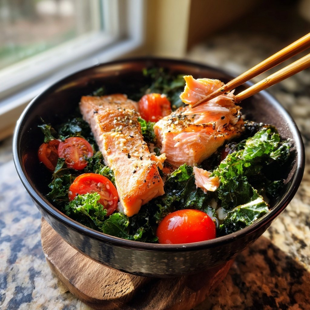High Protein Salmon Dinner Bowl