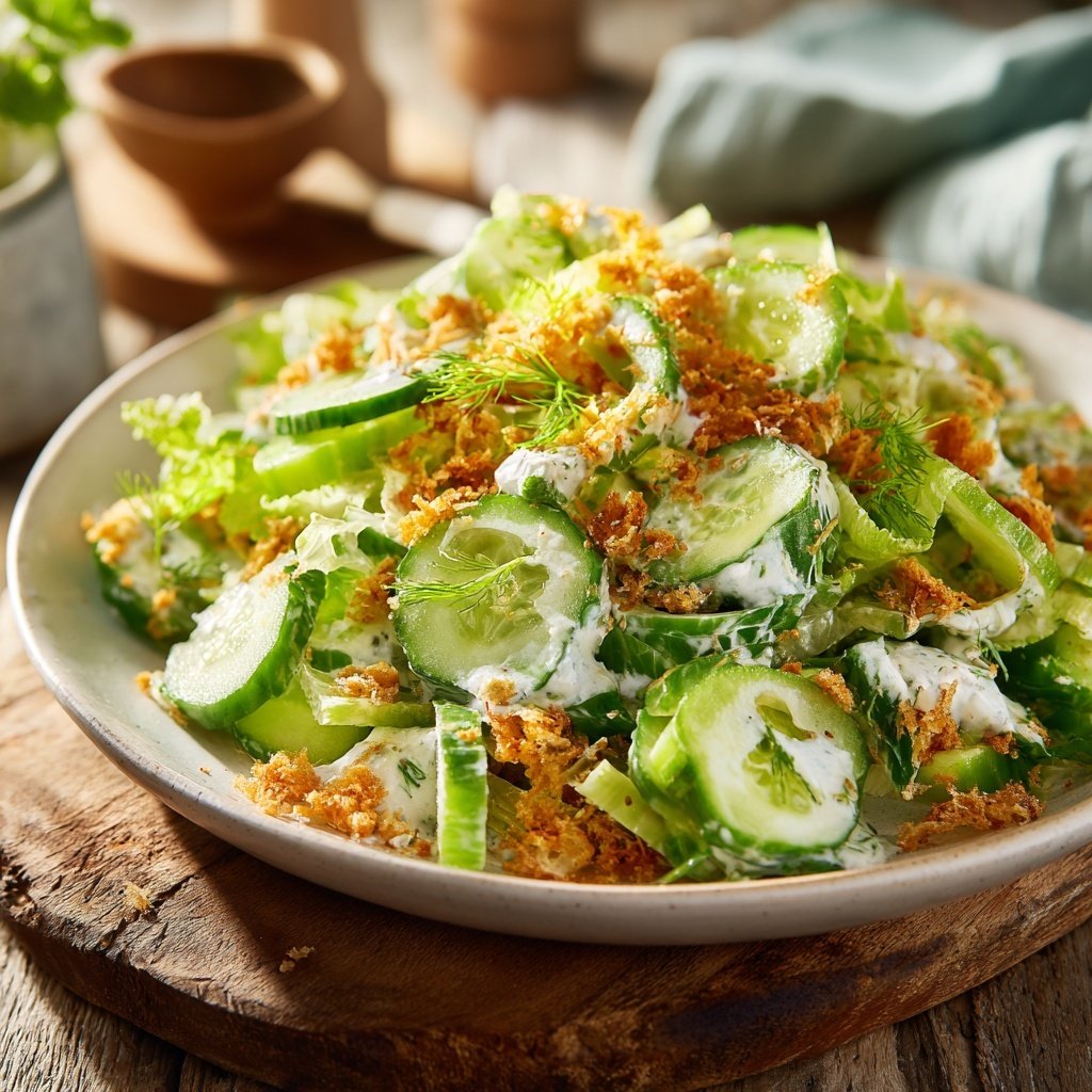 Celery Cucumber Crunch Salad
