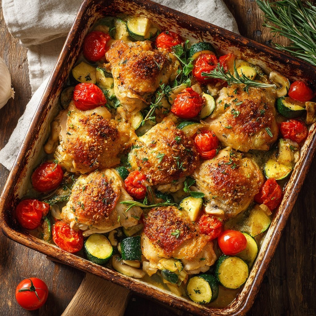 Easy Healthy Chicken And Vegetable Bake