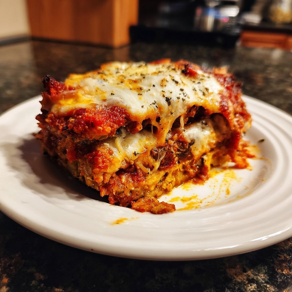 Sunday Baked Eggplant Parmesan