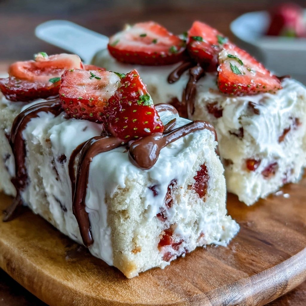 Strawberry Shortcake Ice Cream Bars