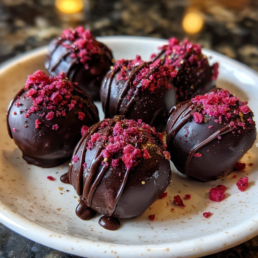 Chocolate Raspberry Truffles