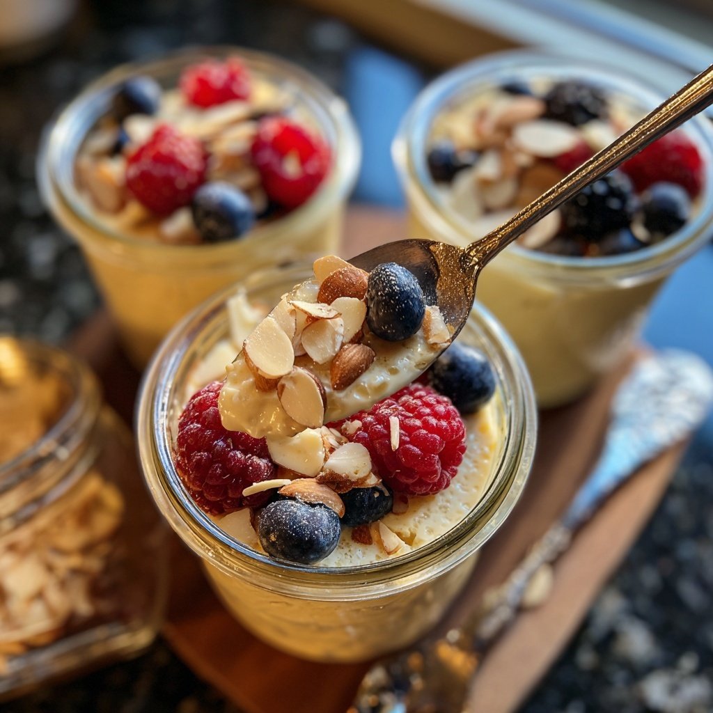 Vanilla Almond Yogurt Chia Pots