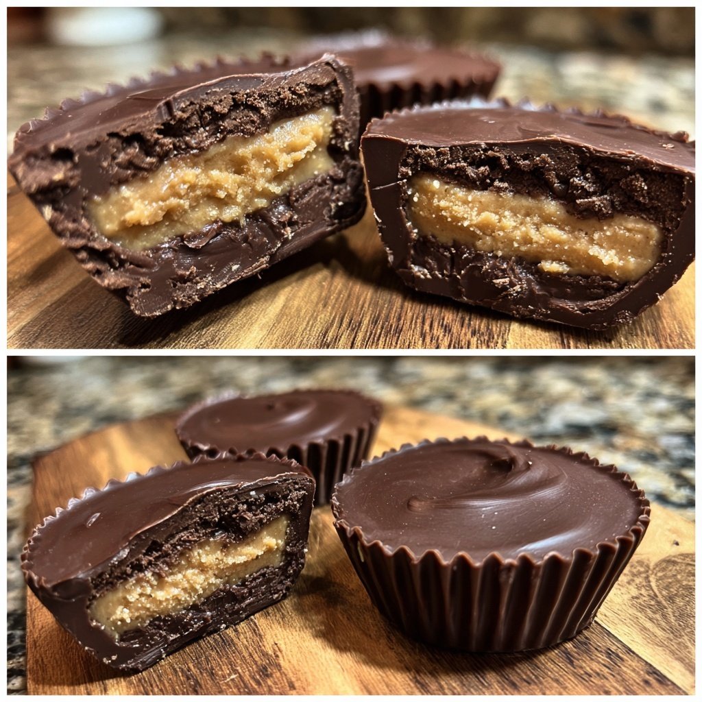 Homemade Reese’s Cups Dark Chocolate