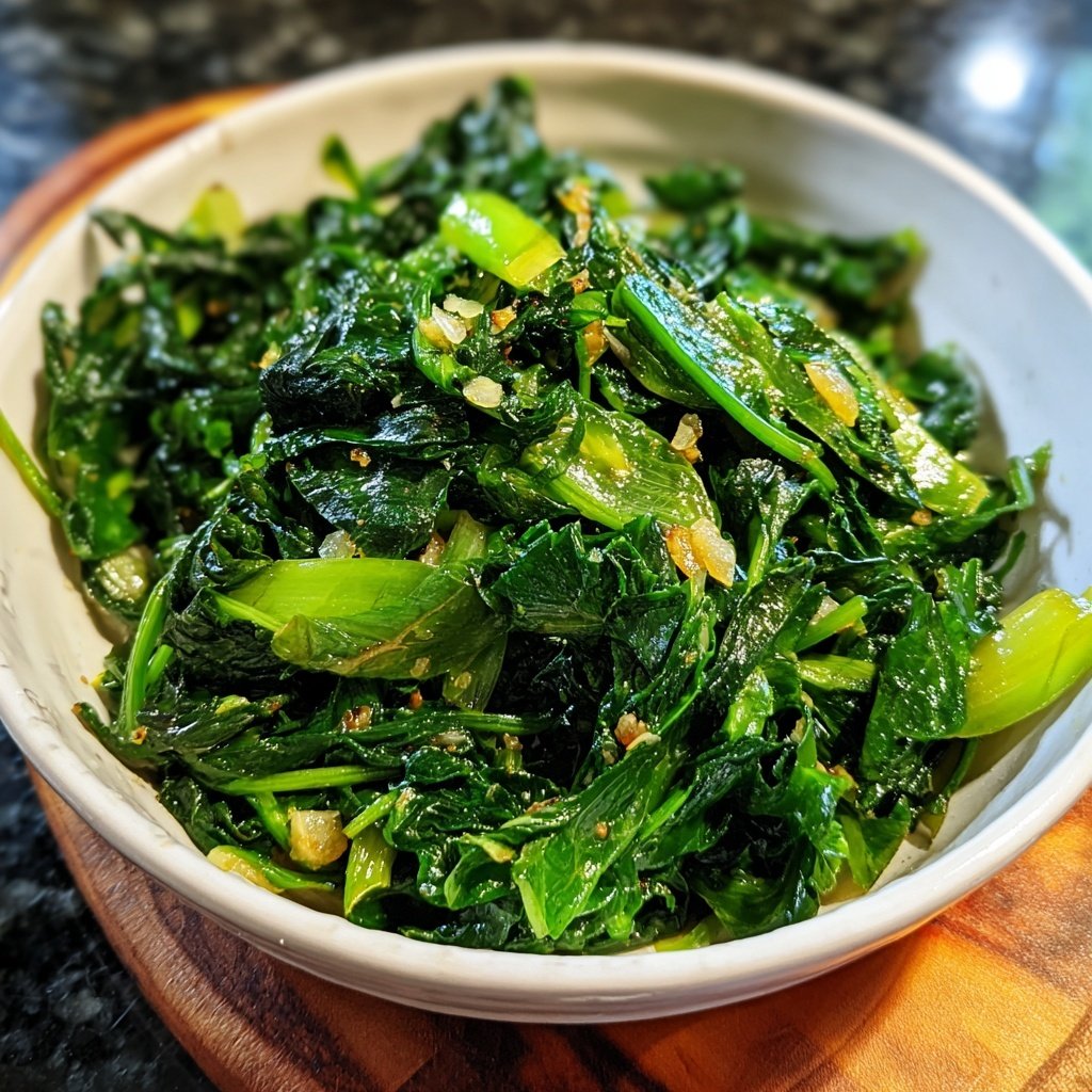 Jamaican Garlic Greens