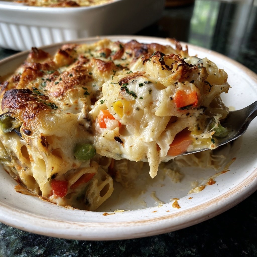 Herbed Veggie Pasta Rice Bake