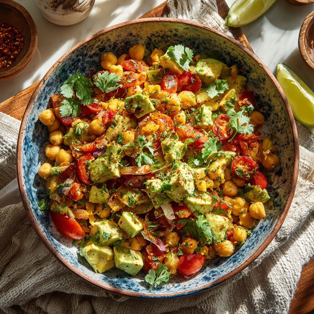 Mediterranean Chickpea Tomato Bowl