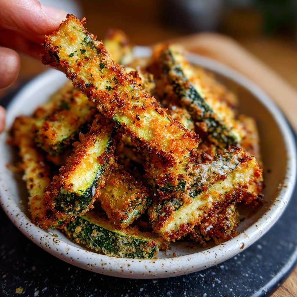 Super Bowl Food Baked Zucchini Fries