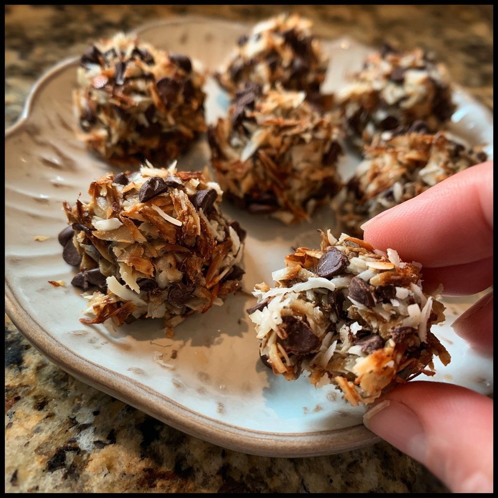 Coconut Chocolate Energy Clusters