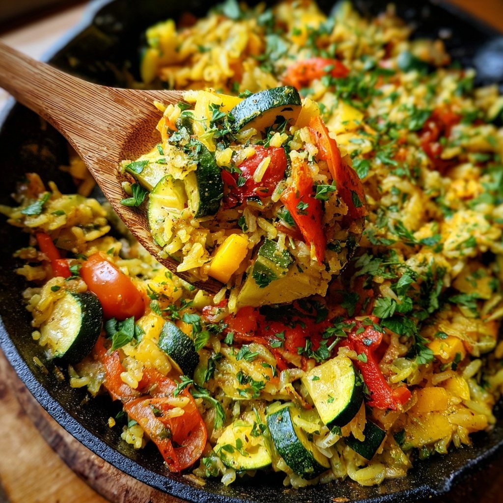 Healthy Zucchini Rice Skillet