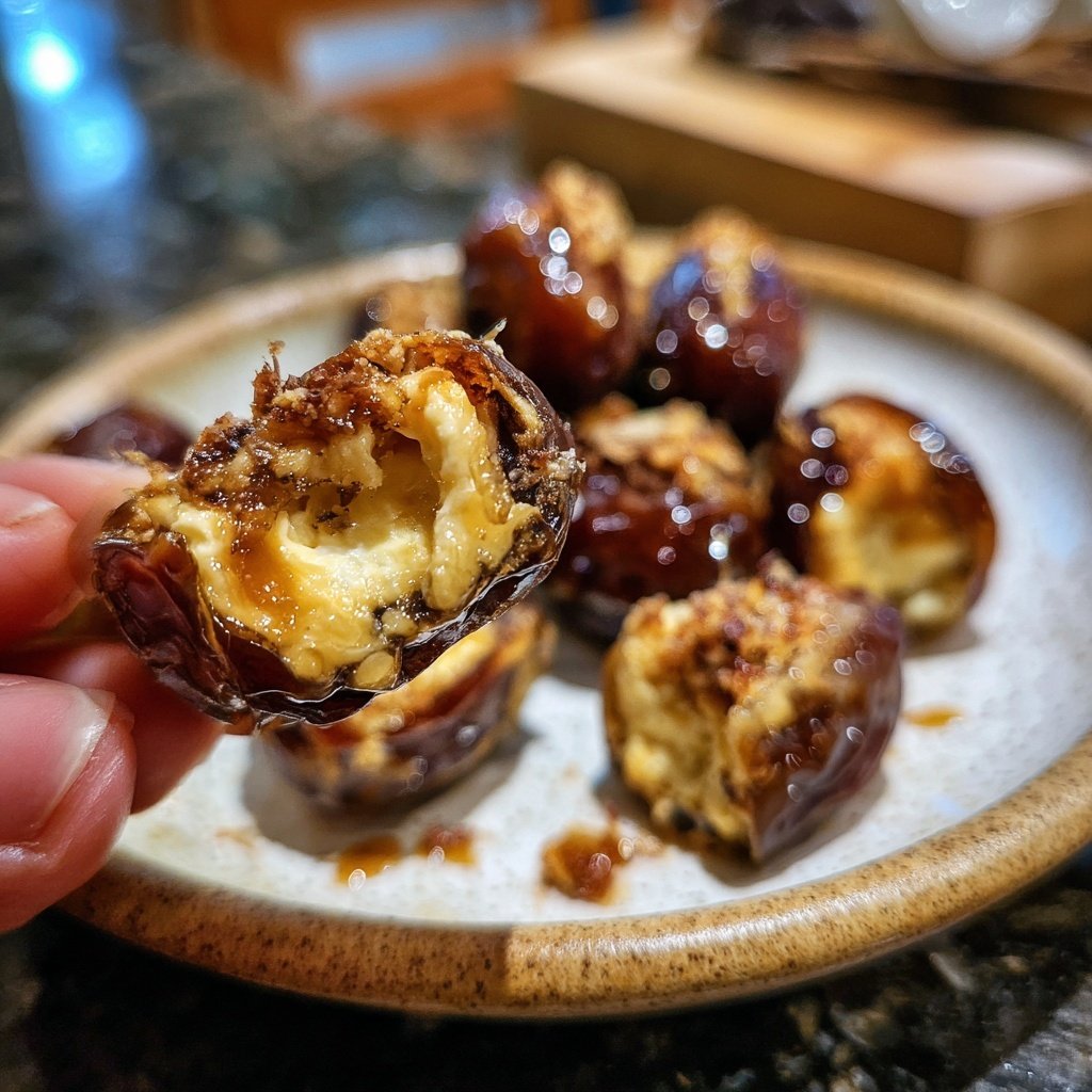 Valentines Snacks Cheese Stuffed Dates