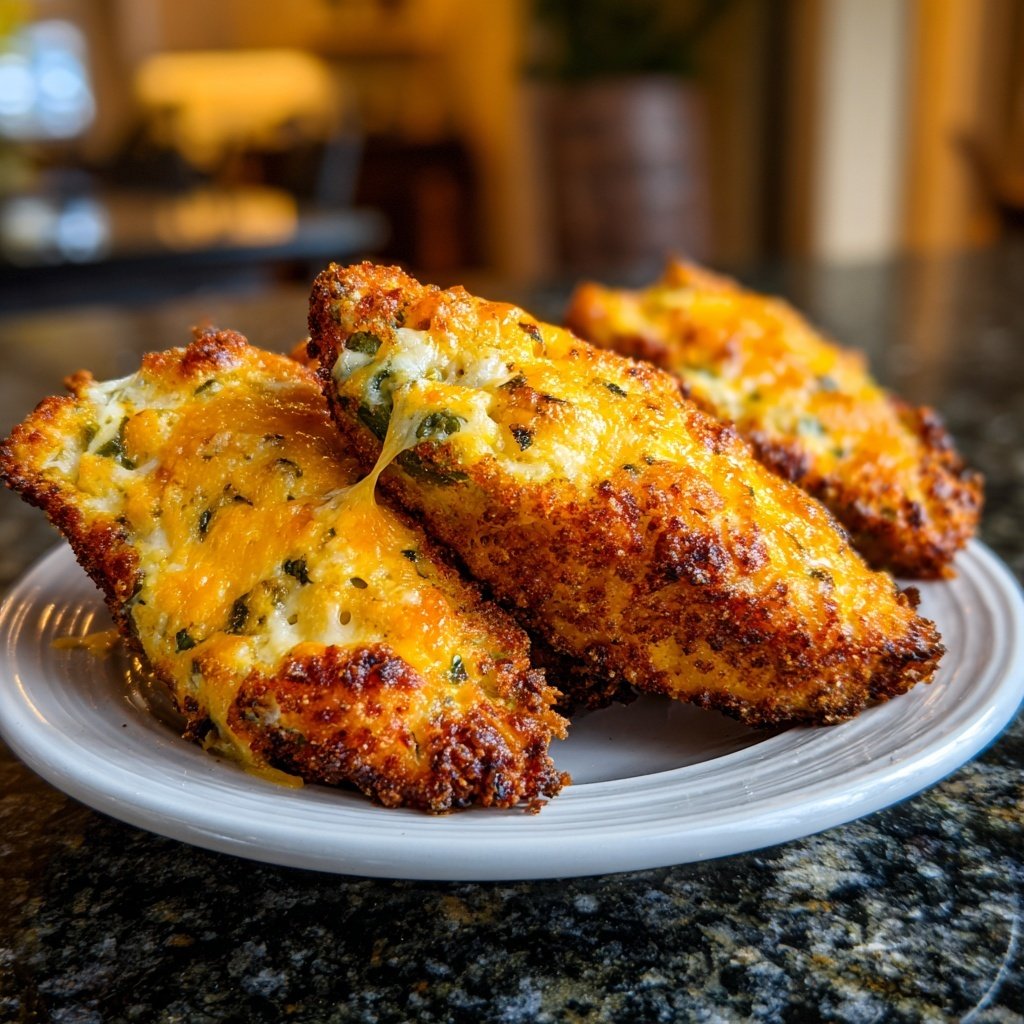 Jalapeno Poppers with Cornbread Crust