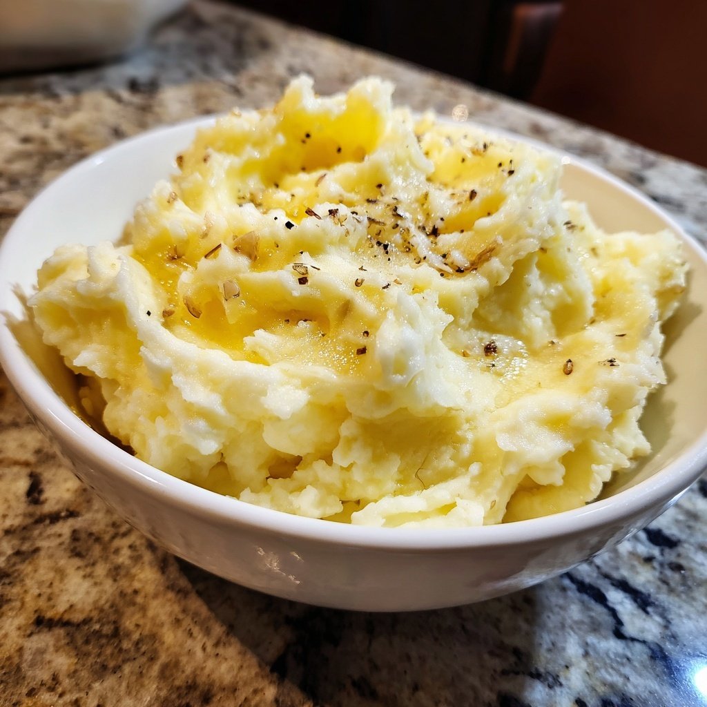Garlic Mashed Potatoes for Two