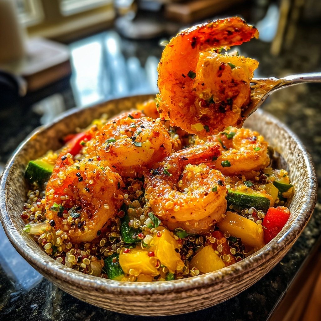 High Protein Shrimp Dinner Bowl