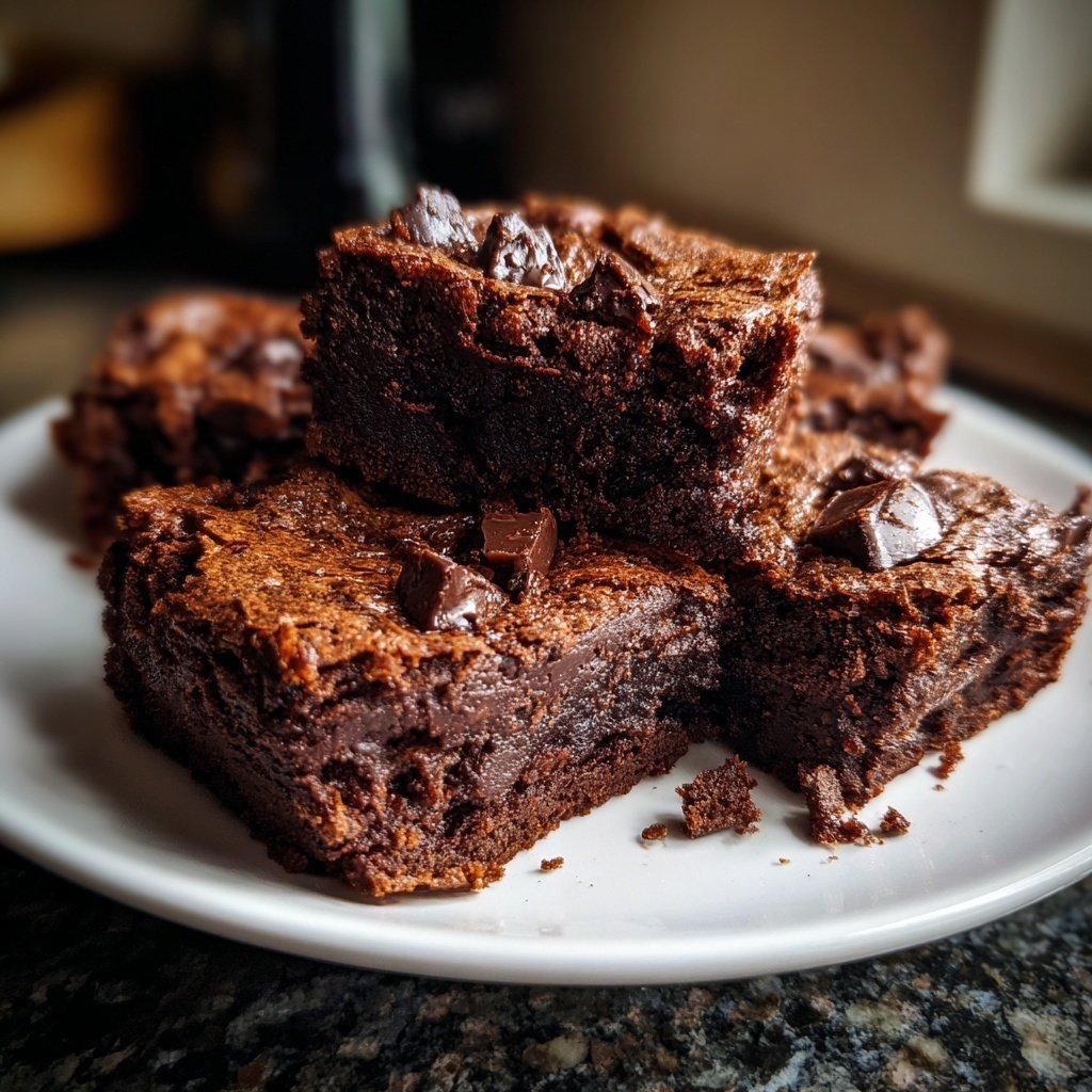 Cottage Cheese Brownies with Dark Chocolate